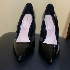 Aldo Black Patent Pumps